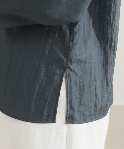 Demi-Luxe BEAMS(デミルクス ビームス)の「【8/6値下げ】AK+1 / クルーネック リブ ブラウス(シャツ/ブラウス・レディース・チャコールグレー/オフホワイト・36/38)」の21枚目の写真