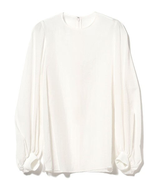 Demi-Luxe BEAMS(デミルクス ビームス)の「【8/6値下げ】AK+1 / クルーネック リブ ブラウス(シャツ/ブラウス・レディース・チャコールグレー/オフホワイト・36/38)」の22枚目の写真