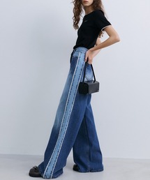 epingler（エピングラー）の「【epingler】サイドレースデニム DENIM LACEBOUND 韓国（デニムパンツ）」