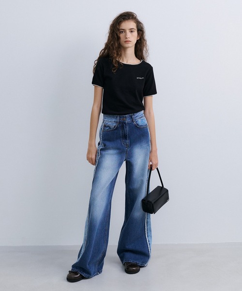 epingler(エピングラー)の「【epingler】サイドレースデニム DENIM LACEBOUND 韓国(デニムパンツ・レディース・インディゴブルー・S/M)」の11枚目の写真