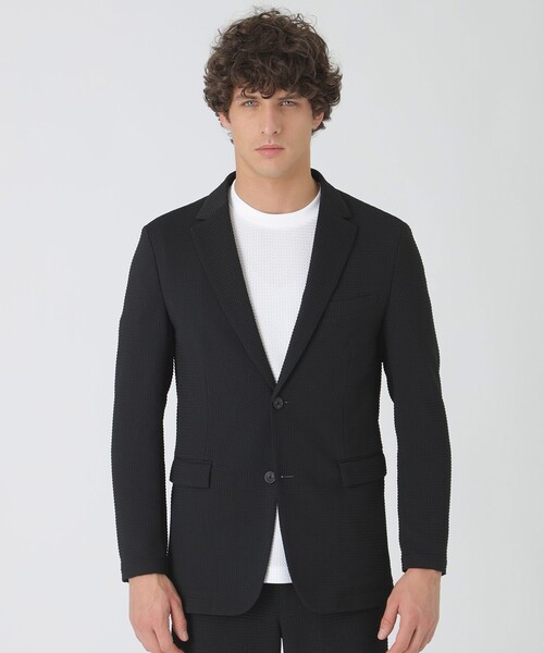 BLACK LABEL CRESTBRIDGE（ブラックレーベル・クレストブリッジ）の「【BLACK lab.】ラーベントリコットジャケット（その他アウター・メンズ・ネイビー/ブラック・L/M/S/XL）」の4枚目の写真