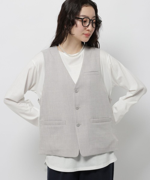 ボックスシルエットベスト（ベスト）｜niko and（ニコアンド）の