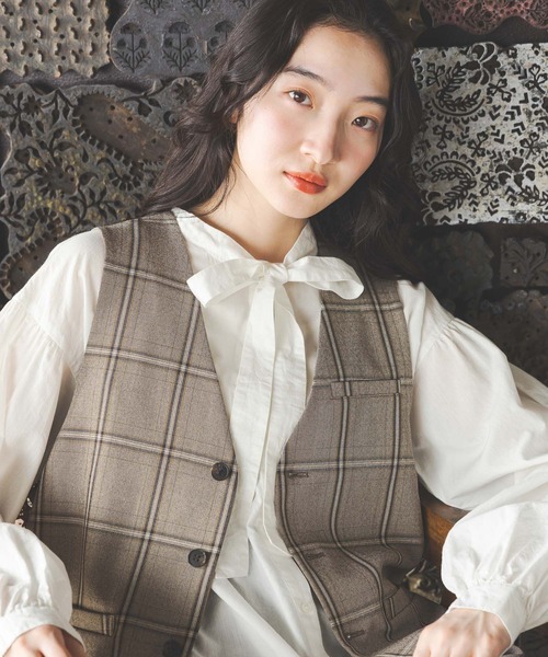 niko and...（ニコアンド）の「ボックスシルエットベスト（ベスト・レディース・グレー/モカ/ブラック・FREE）」の6枚目の写真