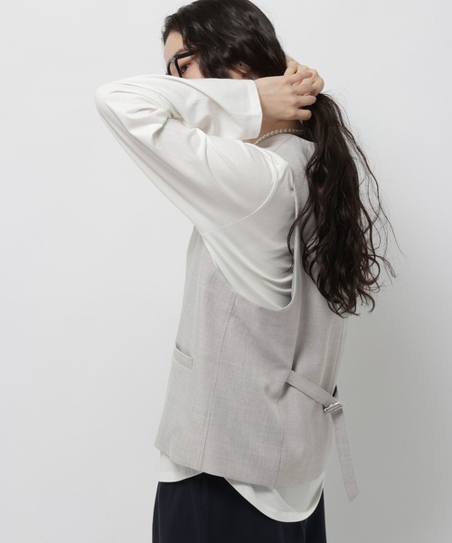 niko and...（ニコアンド）の「ボックスシルエットベスト（ベスト・レディース・グレー/モカ/ブラック・FREE）」の7枚目の写真