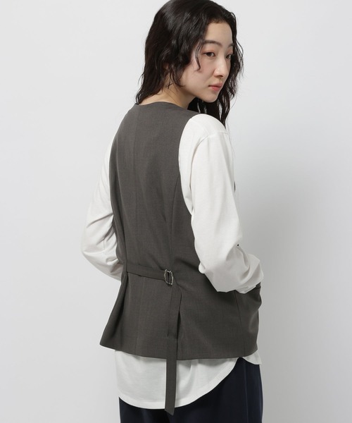 niko and...（ニコアンド）の「ボックスシルエットベスト（ベスト・レディース・グレー/モカ/ブラック・FREE）」の8枚目の写真