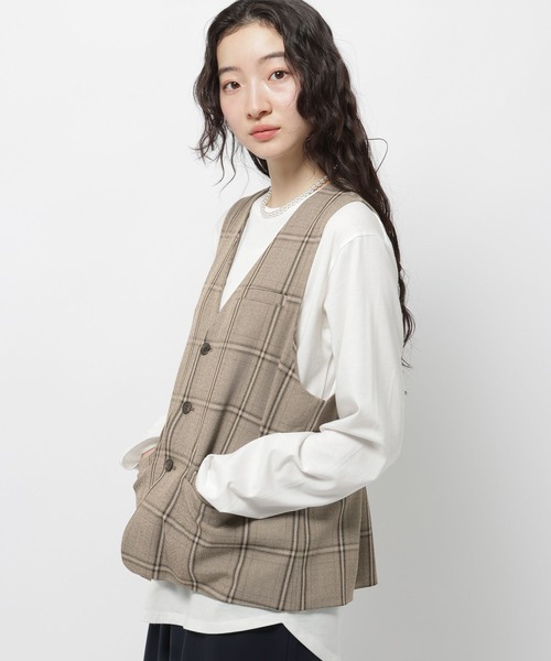 niko and...（ニコアンド）の「ボックスシルエットベスト（ベスト・レディース・グレー/モカ/ブラック・FREE）」の10枚目の写真