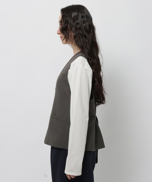 niko and...（ニコアンド）の「ボックスシルエットベスト（ベスト・レディース・グレー/モカ/ブラック・FREE）」の12枚目の写真