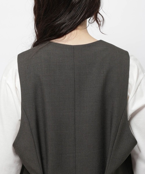 niko and...（ニコアンド）の「ボックスシルエットベスト（ベスト・レディース・グレー/モカ/ブラック・FREE）」の15枚目の写真