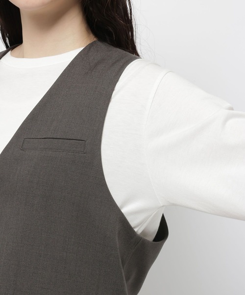 niko and...（ニコアンド）の「ボックスシルエットベスト（ベスト・レディース・グレー/モカ/ブラック・FREE）」の16枚目の写真