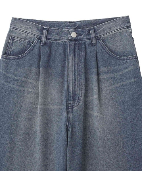 CRAFT STANDARD BOUTIQUE（クラフトスタンダードブティック）の「ワイドストレートデニムパンツ（デニムパンツ・メンズ・ライトインディゴブルー/ブラック・S/M/L）」の13枚目の写真