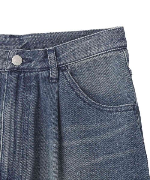 CRAFT STANDARD BOUTIQUE（クラフトスタンダードブティック）の「ワイドストレートデニムパンツ（デニムパンツ・メンズ・ライトインディゴブルー/ブラック・S/M/L）」の12枚目の写真