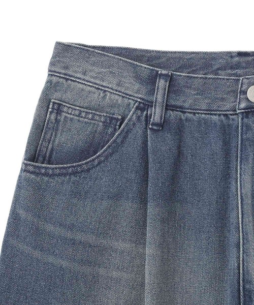 CRAFT STANDARD BOUTIQUE（クラフトスタンダードブティック）の「ワイドストレートデニムパンツ（デニムパンツ・メンズ・ライトインディゴブルー/ブラック・S/M/L）」の11枚目の写真