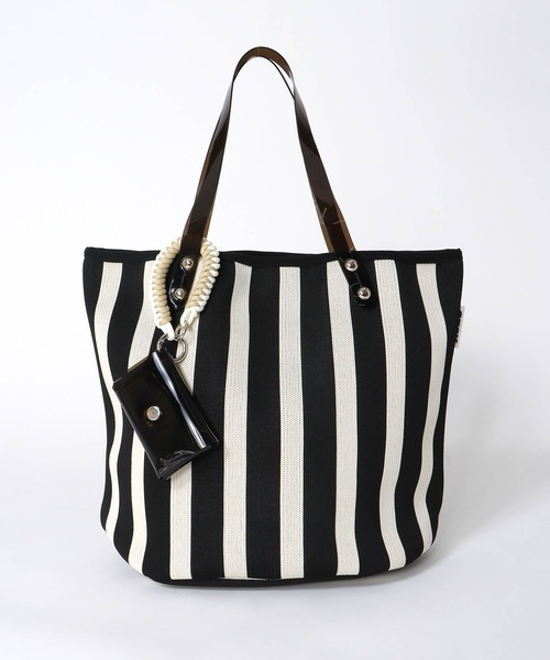 Three Four Time（ｽﾘｰﾌｫｰﾀｲﾑ）の「【Casselini】ストライプトート（トートバッグ・レディース・イエロー系その他/ブルー系その他/ブラック系その他・FREE）」の18枚目の写真