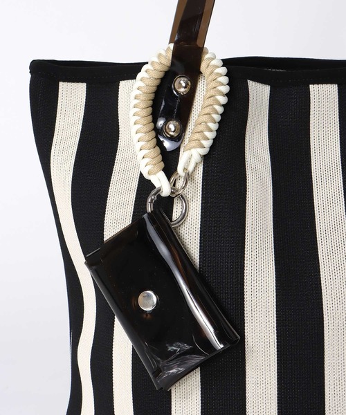 Three Four Time（ｽﾘｰﾌｫｰﾀｲﾑ）の「【Casselini】ストライプトート（トートバッグ・レディース・イエロー系その他/ブルー系その他/ブラック系その他・FREE）」の19枚目の写真