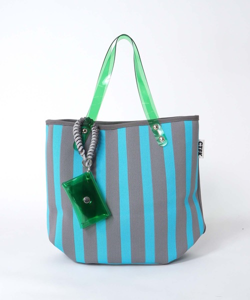 Three Four Time（ｽﾘｰﾌｫｰﾀｲﾑ）の「【Casselini】ストライプトート（トートバッグ・レディース・イエロー系その他/ブルー系その他/ブラック系その他・FREE）」の20枚目の写真