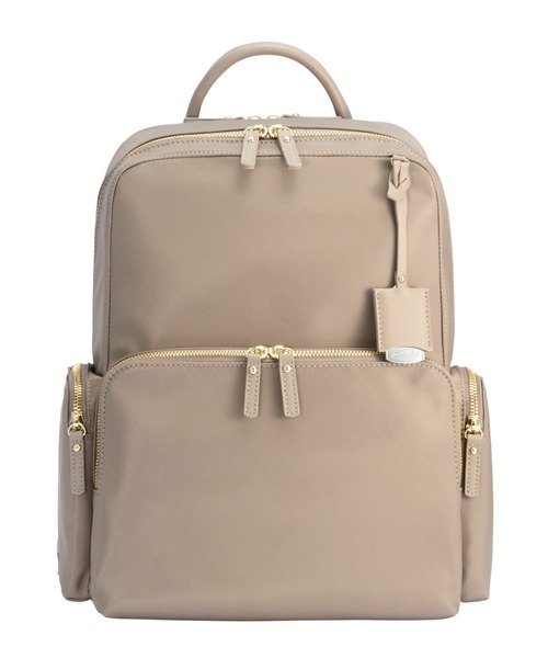 Jewelna Rose(ジュエルナローズ)の「フレイヤ・リュック エアリィ ワイド A4/13.3インチPC収納 16264(バックパック/リュック・レディース・ブラック/グレイッシュベージュ/ライトピンク/ブラック×ブラック・FREE)」の21枚目の写真