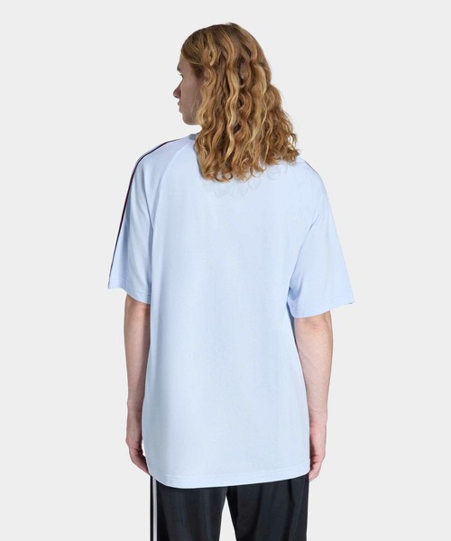 adidas（アディダス）の「ブリットコア リンガー 半袖Tシャツ / アディダスオリジナルス adidas Originals（Tシャツ/カットソー・メンズ・ブルー/ホワイト・MEDIUM/SMALL/X-SMALL/XX-LARGE/3XL/LARGE/X-LARGE）」の7枚目の写真