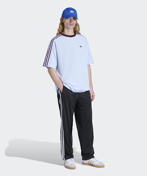adidas（アディダス）の「ブリットコア リンガー 半袖Tシャツ / アディダスオリジナルス adidas Originals（Tシャツ/カットソー・メンズ・ブルー/ホワイト・MEDIUM/SMALL/X-SMALL/XX-LARGE/3XL/LARGE/X-LARGE）」の10枚目の写真