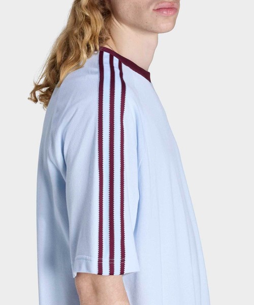 adidas（アディダス）の「ブリットコア リンガー 半袖Tシャツ / アディダスオリジナルス adidas Originals（Tシャツ/カットソー・メンズ・ブルー/ホワイト・MEDIUM/SMALL/X-SMALL/XX-LARGE/3XL/LARGE/X-LARGE）」の9枚目の写真