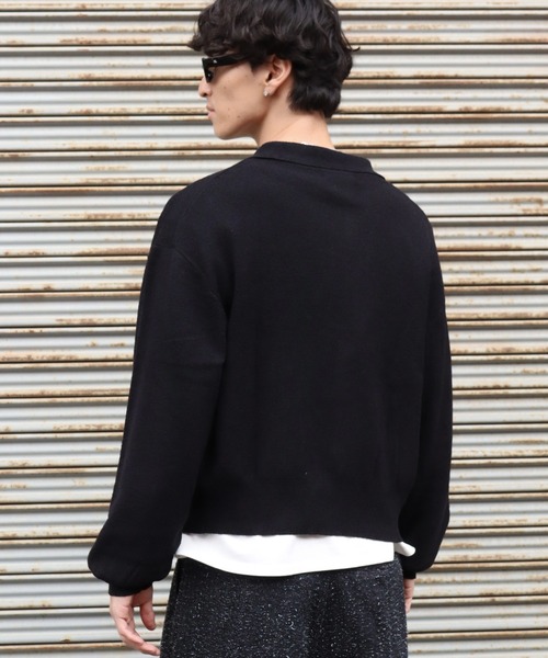 LANDNESS（ランドネス）の「【LANDNESS/ランドネス】BOUCLE KNIT SHIRT CARDIGAN/ ブークレニットシャツカーディガン（カーディガン/ボレロ・メンズ・ホワイト/ブラック/グレー/ブルー・M/L）」の20枚目の写真