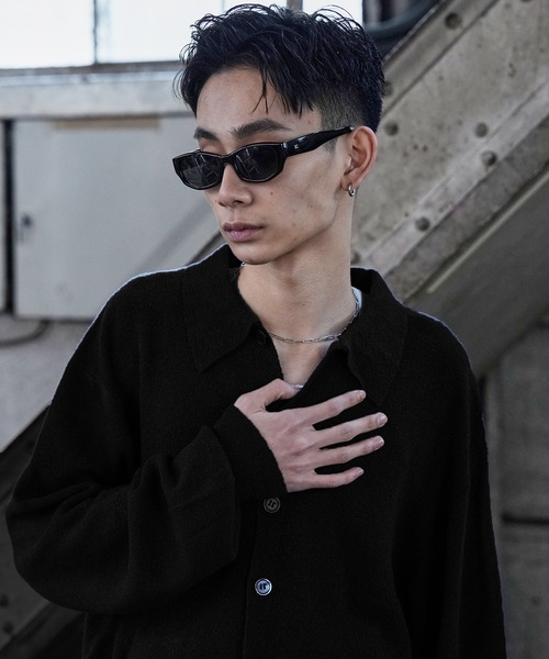 LANDNESS（ランドネス）の「【LANDNESS/ランドネス】BOUCLE KNIT SHIRT CARDIGAN/ ブークレニットシャツカーディガン（カーディガン/ボレロ・メンズ・ホワイト/ブラック/グレー/ブルー・M/L）」の17枚目の写真