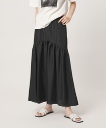 タグ付き♡UNITED ARROWS　ティアードスカート　ブラック UNITED ARROWS｜ユナイテッドアローズ（レディース）のスカート