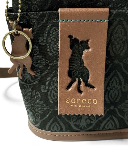 aoneco(アオネコ)の「aoneco バケットミニショルダー(ショルダーバッグ・レディース・ブラック/ナチュラル/グリーン系その他/ライトグレー・FREE)」の12枚目の写真