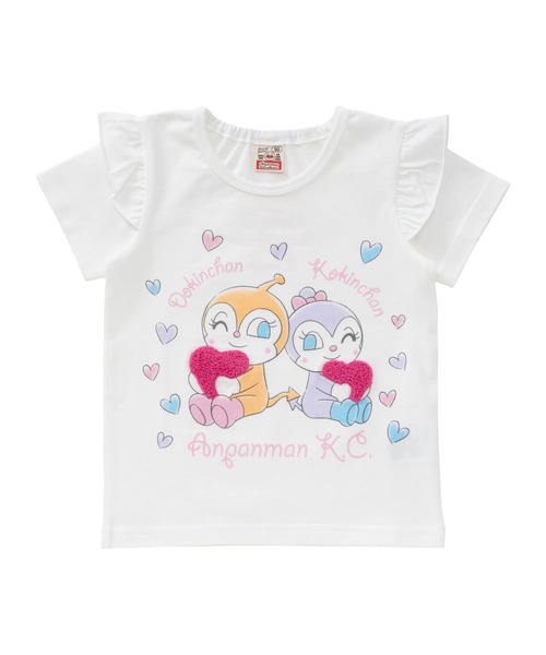 ANPANMAN KIDS COLLECTION（アンパンマンキッズコレクション）の「200DKKKﾊｰﾄHUG半袖T（Tシャツ/カットソー・キッズ・オフホワイト/ピンク・80ｃｍ/90cm/100cm/110cm/120cm）」の4枚目の写真