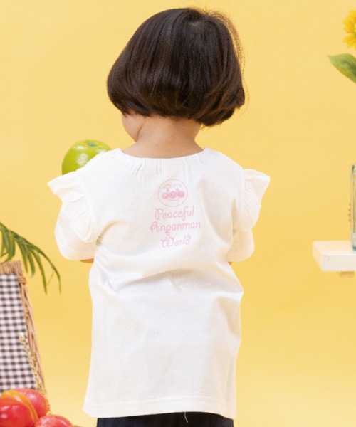 ANPANMAN KIDS COLLECTION（アンパンマンキッズコレクション）の「200DKKKﾊｰﾄHUG半袖T（Tシャツ/カットソー・キッズ・オフホワイト/ピンク・80ｃｍ/90cm/100cm/110cm/120cm）」の3枚目の写真