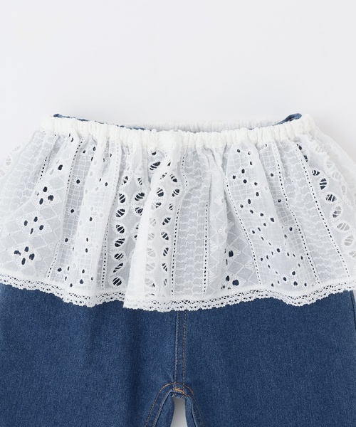 petit main（プティマイン）の「【リンク】レイヤードスカートパンツセット（その他パンツ・キッズ・サックスブルー/ブルー・100cm/130cm/120cm/90cm/110cm）」の10枚目の写真