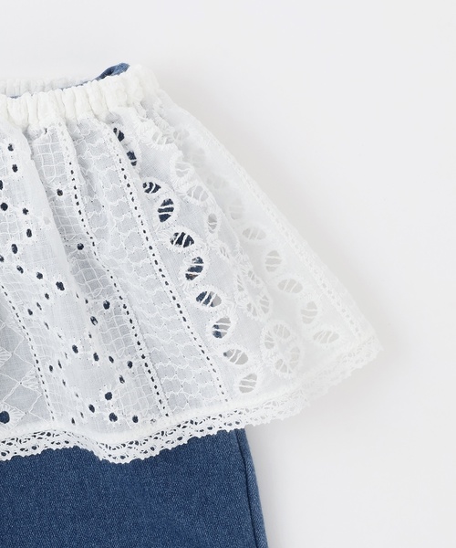 petit main（プティマイン）の「【リンク】レイヤードスカートパンツセット（その他パンツ・キッズ・サックスブルー/ブルー・100cm/130cm/120cm/90cm/110cm）」の11枚目の写真