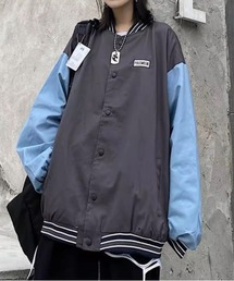 ＆soiree（アンドソワレ）の「ワンポイントワッペン付きバイカラースタジャン（スタジャン）」