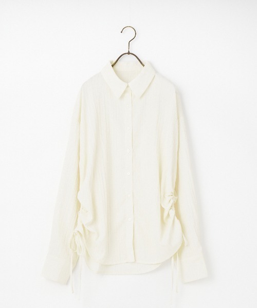 nenom（ネノム）の「[nenom/ネノム] マルチWAY ビスチェセット シャツ（シャツ/ブラウス・レディース・サックスブルー/ピンク/ブラック/オフホワイト・F）」の6枚目の写真