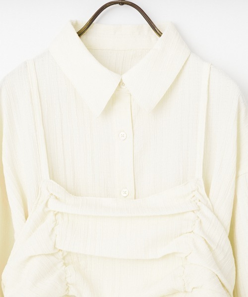 nenom（ネノム）の「[nenom/ネノム] マルチWAY ビスチェセット シャツ（シャツ/ブラウス・レディース・サックスブルー/ピンク/ブラック/オフホワイト・F）」の11枚目の写真