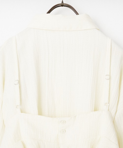 nenom（ネノム）の「[nenom/ネノム] マルチWAY ビスチェセット シャツ（シャツ/ブラウス・レディース・サックスブルー/ピンク/ブラック/オフホワイト・F）」の12枚目の写真