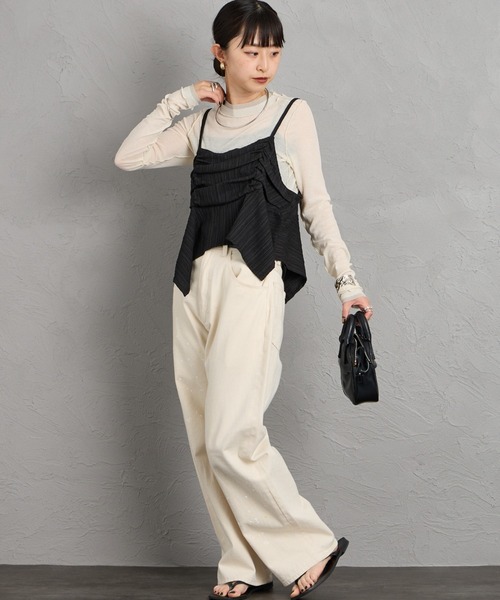 nenom（ネノム）の「[nenom/ネノム] マルチWAY ビスチェセット シャツ（シャツ/ブラウス・レディース・サックスブルー/ピンク/ブラック/オフホワイト・F）」の16枚目の写真