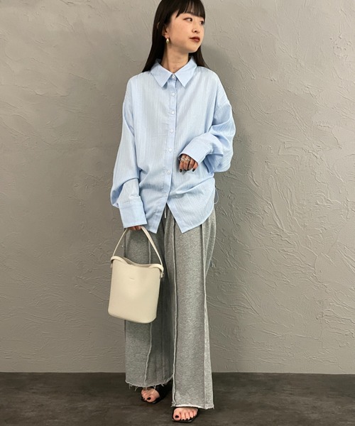 nenom（ネノム）の「[nenom/ネノム] マルチWAY ビスチェセット シャツ（シャツ/ブラウス・レディース・サックスブルー/ピンク/ブラック/オフホワイト・F）」の20枚目の写真
