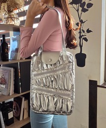 Loco Ocean（ロコオーシャン）の「【PCバッグ】ノートパソコン タブレット ギャザーデザイン メタリック / ハンドバッグ ショルダーバッグ（PC・タブレットケース）」