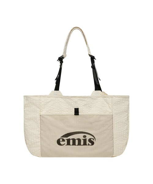 EMIS（イミス）の「PACKABLE CHECK SHOPPER BAG（ショルダーバッグ・レディース・ブラック/ベージュ・FREE）」の2枚目の写真