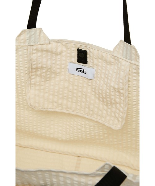 EMIS（イミス）の「PACKABLE CHECK SHOPPER BAG（ショルダーバッグ・レディース・ブラック/ベージュ・FREE）」の10枚目の写真