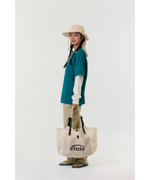 EMIS（イミス）の「PACKABLE CHECK SHOPPER BAG（ショルダーバッグ・レディース・ブラック/ベージュ・FREE）」の20枚目の写真