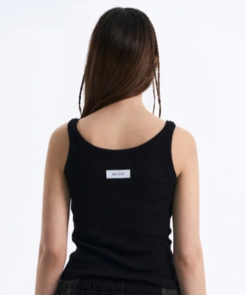 MUCENT（ムセント）の「◇MUCENT◇ブランド直輸入正規品/BACK DETAIL SIGNATURE SLEEVELESS バックディテールシグネチャースリーブレスゴルジタンクトップ（タンクトップ・レディース・ブラック/ホワイト・FREE）」の22枚目の写真
