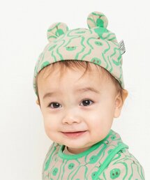 BREEZE | 総柄耳付き帽子　マイファーストブリーズ(その他ベビー用品)