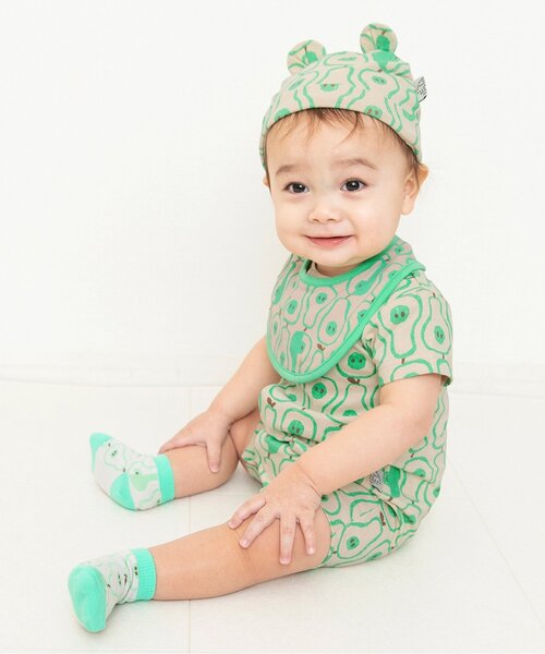 BREEZE（ブリーズ）の「総柄耳付き帽子　マイファーストブリーズ（その他ベビー用品・キッズ・レインボー/クリーム/アイボリー/レッド・46/44）」の9枚目の写真