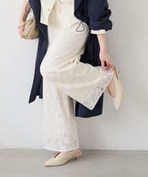 le.coeur blanc | フラワーメッシュレースワイドパンツ(その他パンツ)
