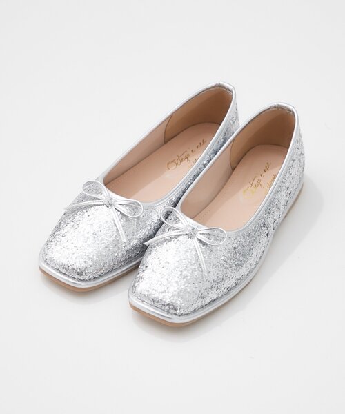 w closet（ダブルクローゼット）の「バレエシューズ（その他シューズ・レディース・アイボリー/レッド/シルバー/ブラック・MEDIUM/SMALL/LARGE）」の4枚目の写真