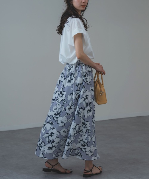 ANNA LUNA(アンナルナ)の「【ANNA LUNA】 ゆったりシルエット の フレンチスリーブ バンドカラー ブラウス(シャツ/ブラウス・レディース・オフホワイト/ブルー/ベージュ/ネイビー・MEDIUM)」の14枚目の写真