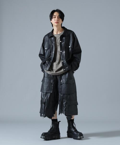 DANKE SCHON（ダンケシェーン）の「DankeSchon/ダンケシェーン/FAUX LEATHER 2nd JACKET（その他アウター・レディース・ブラック・M/L）」の3枚目の写真