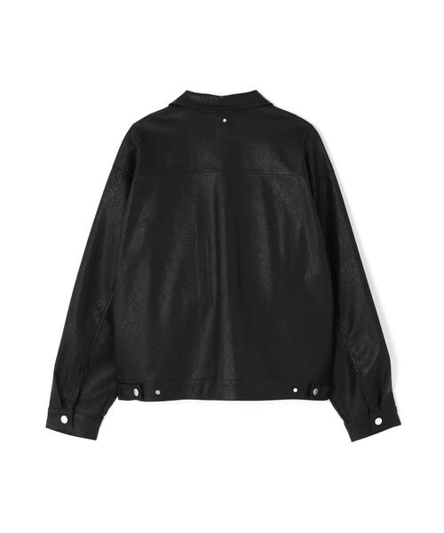 DANKE SCHON（ダンケシェーン）の「DankeSchon/ダンケシェーン/FAUX LEATHER 2nd JACKET（その他アウター・レディース・ブラック・M/L）」の5枚目の写真