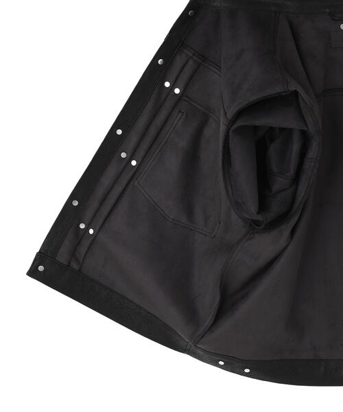 DANKE SCHON（ダンケシェーン）の「DankeSchon/ダンケシェーン/FAUX LEATHER 2nd JACKET（その他アウター・レディース・ブラック・M/L）」の11枚目の写真
